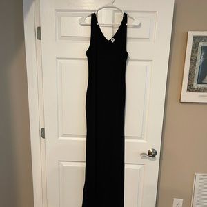 Maternity fitted tank maxi dress